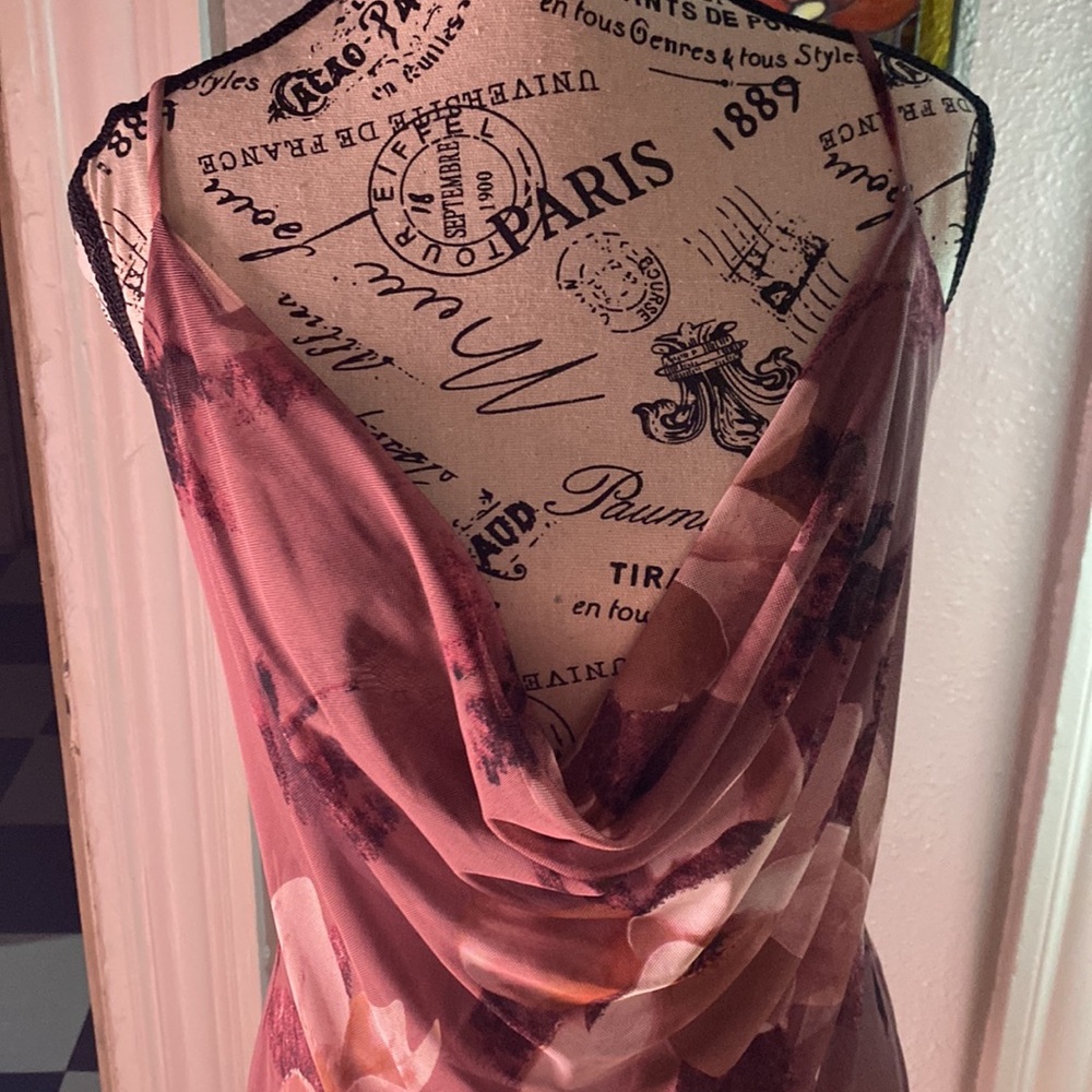 EUC Charlotte Russe midi dress drop front size medium - Picture 3 of 4
